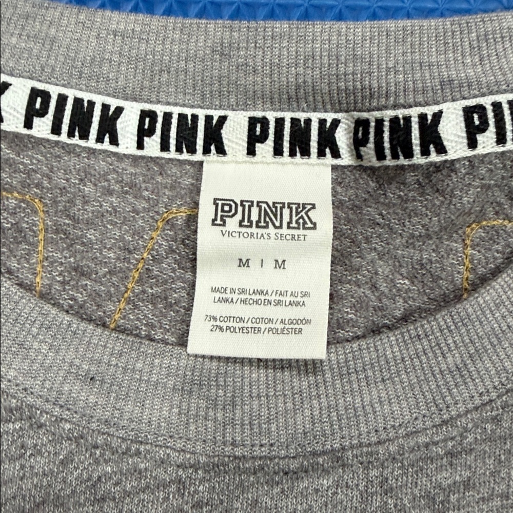 Victoria's Secret PINK Grey Long Sleeve Shirt - Picture 2 of 11